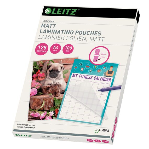 Folie laminare mata A4, 125 microni, 100 buc/top, LEITZ UDT - Papet