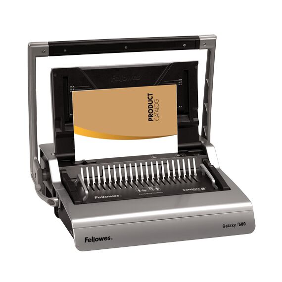 Aparat de indosariat manual cu inele plastic, FELLOWES Galaxy-500 - Papet