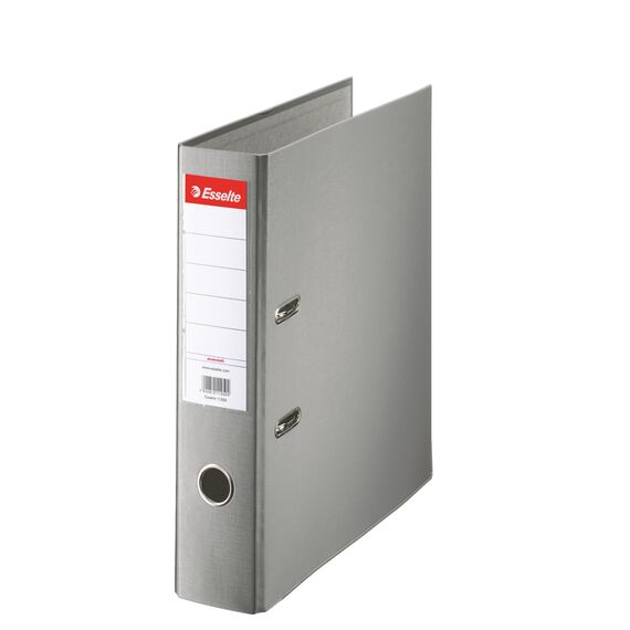 Biblioraft plastifiat, 7.5 cm ESSELTE Economy, ALEGE CULOAREA: Gri - 2Papet
