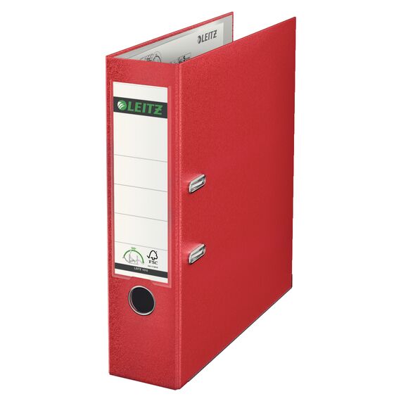 Biblioraft plastifiat 8cm, deschidere 180 grade, LEITZ, ALEGE CULOAREA: Rosu - 2Papet