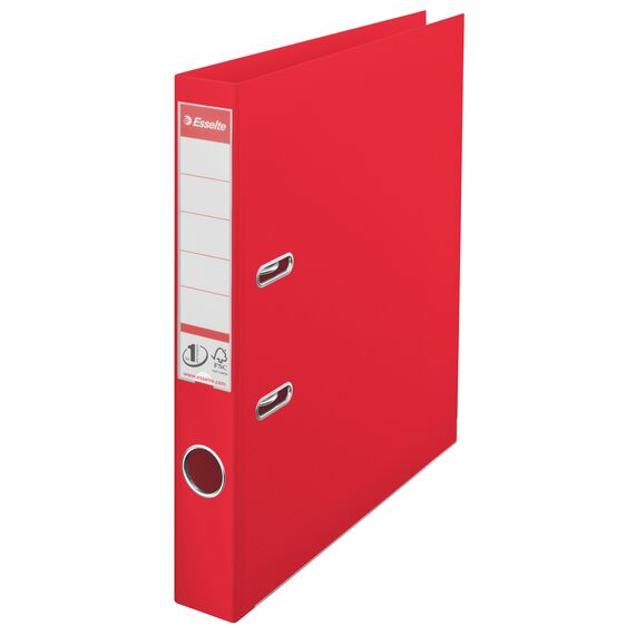 Biblioraft plastifiat interior-exterior, 5 cm ESSELTE Vivida Power, ALEGE CULOAREA: Rosu - 2Papet