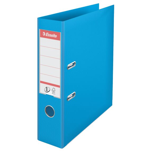Biblioraft plastifiat interior-exterior, 7.5 cm ESSELTE Power, ALEGE CULOAREA: Albastru Cyan - 2Papet