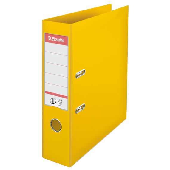 Biblioraft plastifiat interior-exterior, 7.5 cm ESSELTE Power, ALEGE CULOAREA: Galben - 2Papet