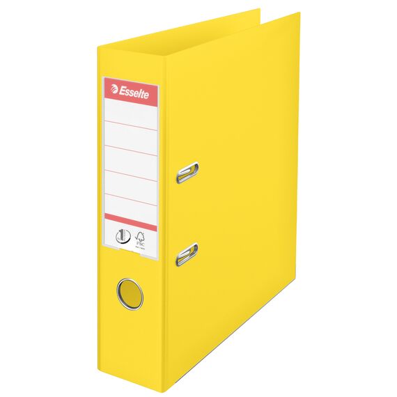 Biblioraft plastifiat interior-exterior, 7.5 cm ESSELTE Vivida Power, ALEGE CULOAREA: Galben - 2Papet
