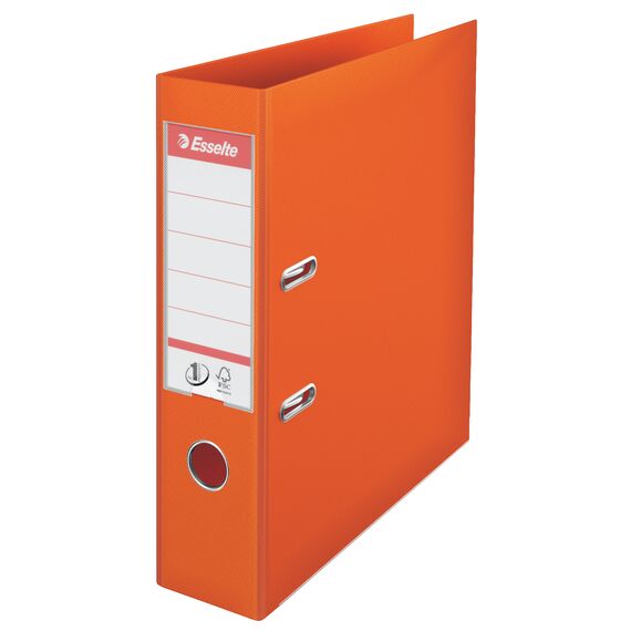Biblioraft plastifiat interior-exterior, 7.5 cm ESSELTE Power, ALEGE CULOAREA: Portocaliu - 2Papet