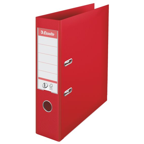 Biblioraft plastifiat interior-exterior, 7.5 cm ESSELTE Power, ALEGE CULOAREA: Rosu - 2Papet