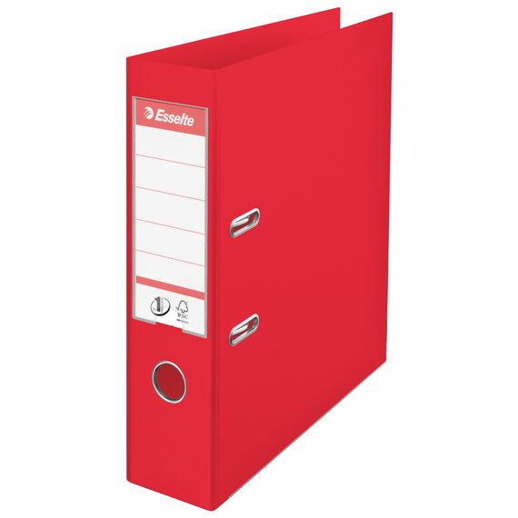 Biblioraft plastifiat interior-exterior, 7.5 cm ESSELTE Vivida Power, ALEGE CULOAREA: Rosu - 2Papet