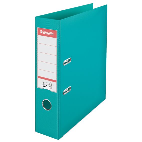 Biblioraft plastifiat interior-exterior, 7.5 cm ESSELTE Power, ALEGE CULOAREA: Turcoaz - 2Papet
