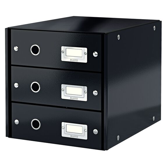 Suport documente birou 3 sertare, LEITZ Click&Store, ALEGE CULOAREA: Negru - 2Papet