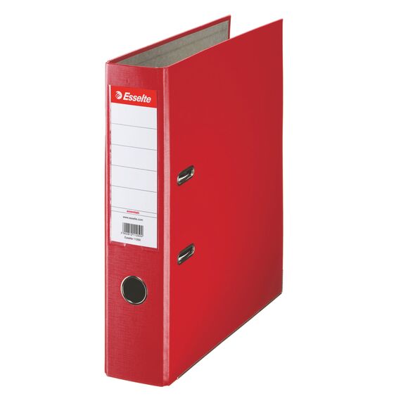 Biblioraft plastifiat, 7.5 cm ESSELTE Economy, ALEGE CULOAREA: Rosu - 2Papet