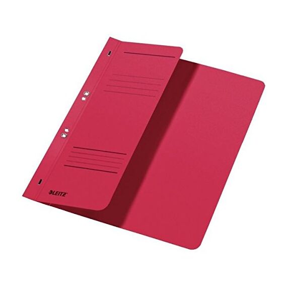 Dosar carton colorat cu capse, coperta 1/2, LEITZ, ALEGE CULOAREA: Rosu - 2Papet