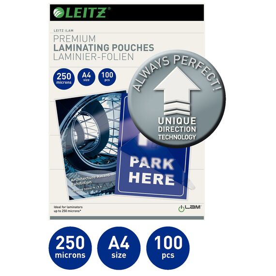 Folie laminare A4, 250 microni, 100 buc/top, LEITZ UDT - Papet