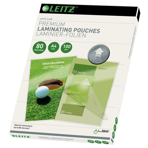 Folie laminare A4, 80 microni, 100 buc/top, LEITZ UDT - Papet