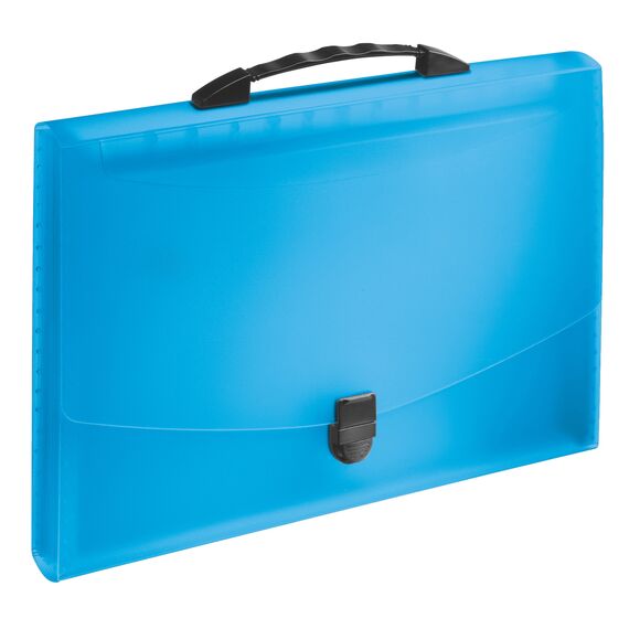Servieta plastic 388 x 291 x 42 mm, cu 12 compartimente, ESSELTE Vivida, ALEGE CULOAREA: Albastru - 2Papet