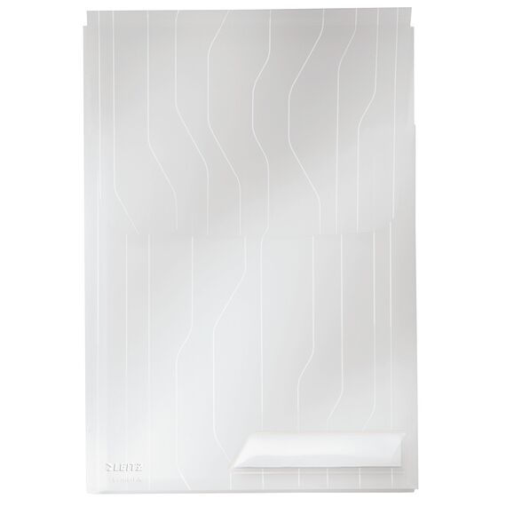 Mapa plastic A4 cu perforatii si burduf 2 cm, 3 buc/set, LEITZ Combifile Jumbo Transparenta - Papet