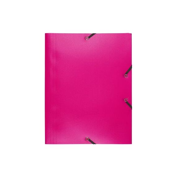 Mapa plastic A4, cu elastic EXACOMPTA, ALEGE CULOAREA: Roz - 2Papet