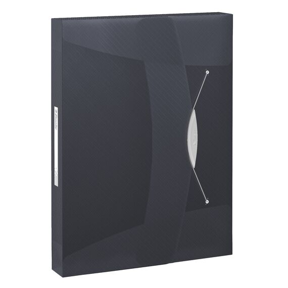 Mapa plastic A4, cu elastic ESSELTE Vivida Jumbo, ALEGE CULOAREA: Negru - 2Papet