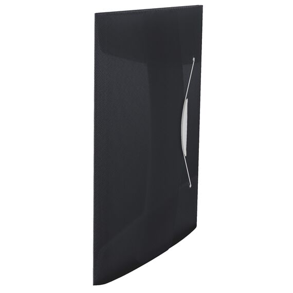 Mapa plastic A4, cu elastic ESSELTE Vivida, ALEGE CULOAREA: Negru - 2Papet