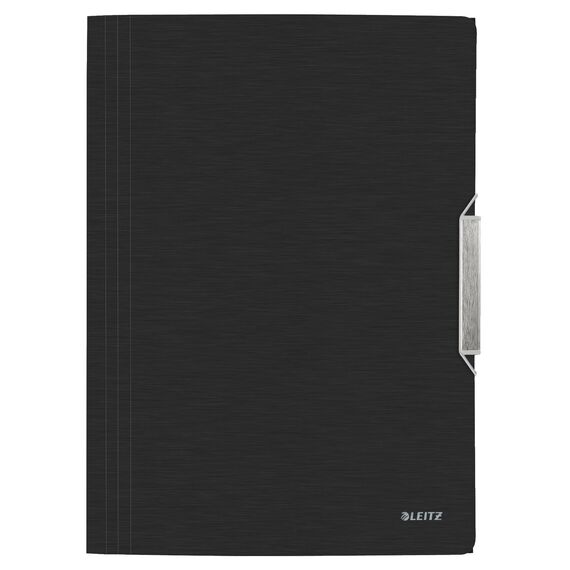 Mapa plastic A4 cu elastic, LEITZ Style Satin, ALEGE CULOAREA: Negru - 2Papet