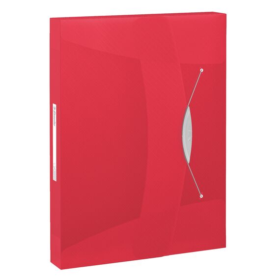 Mapa plastic A4, cu elastic ESSELTE Vivida Jumbo, ALEGE CULOAREA: Rosu - 2Papet