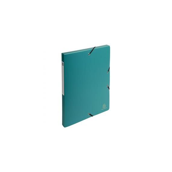 Mapa plastic A4, cu elastic si burduf 25 mm, EXACOMPTA, ALEGE CULOAREA: Verde - 2Papet