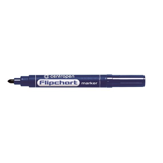 Marker flipchart cu varf rotund 2.5 mm, CENTROPEN 8550, ALEGE CULOAREA: Albastru - 2Papet