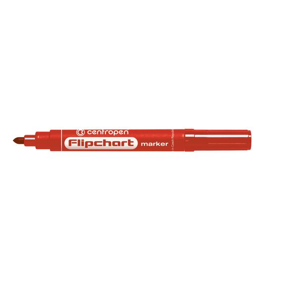 Marker flipchart cu varf rotund 2.5 mm, CENTROPEN 8550, ALEGE CULOAREA: Rosu - 2Papet