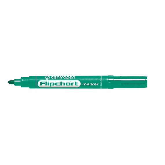 Marker flipchart cu varf rotund 2.5 mm, CENTROPEN 8550, ALEGE CULOAREA: Verde - 2Papet