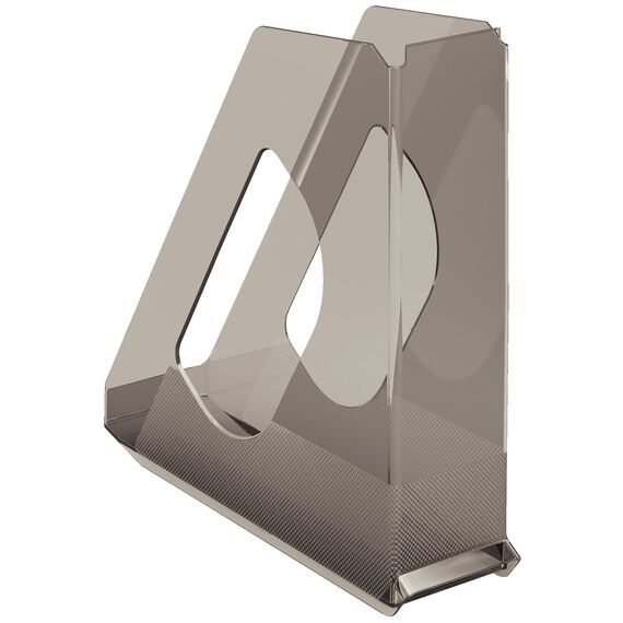 Suport vertical A4 din plastic transparent, ESSELTE Europost, ALEGE CULOAREA: Fumuriu - 2Papet