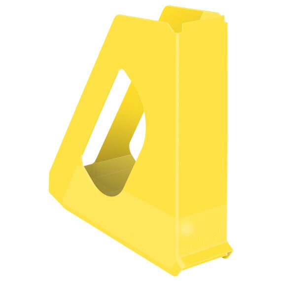 Suport vertical A4 din plastic, ESSELTE Europost, ALEGE CULOAREA: Galben - 2Papet