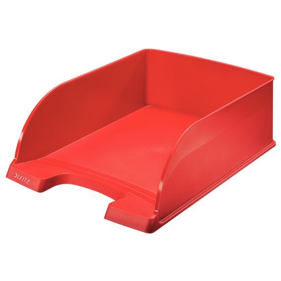 Tavita documente cu capacitate mare, color, LEITZ Plus Jumbo, ALEGE CULOAREA: Rosu - 2Papet
