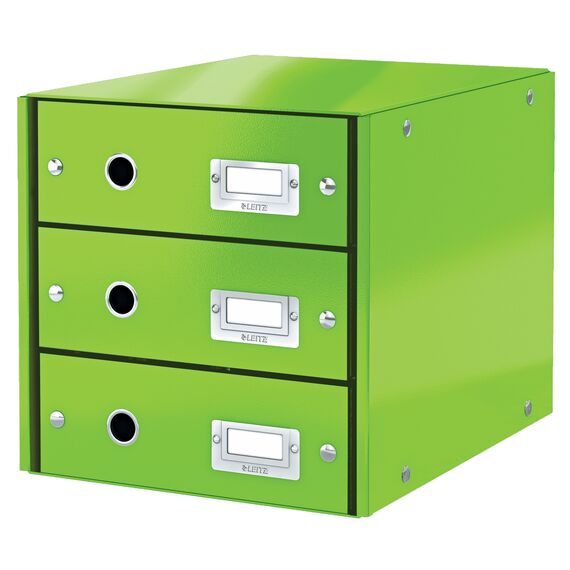 Suport documente birou 3 sertare, LEITZ Click&Store, ALEGE CULOAREA: Verde - 2Papet