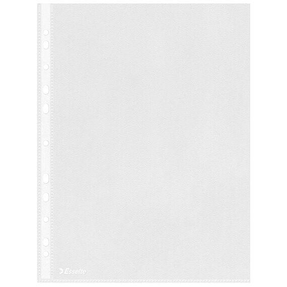 File protectie transparente, 43 microni, 100 buc/set, A4, ESSELTE - 3Papet