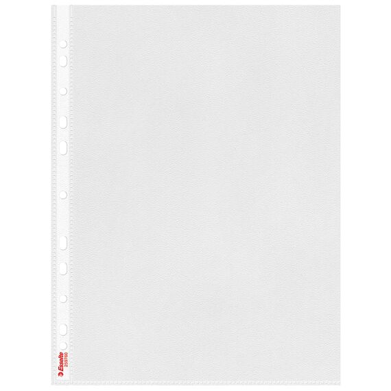 File protectie transparente, 100 microni, 25 buc/set, A4 extra wide, ESSELTE Maxi - 3Papet