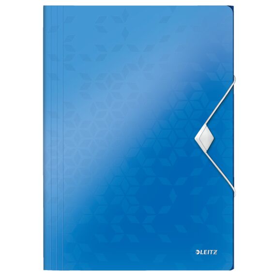 Mapa plastic A4 cu elastic, LEITZ WOW, ALEGE CULOAREA: Albastru - 2Papet