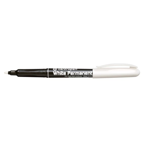 Marker permanent alb, 1.2 mm, CENTROPEN 2686 - Papet
