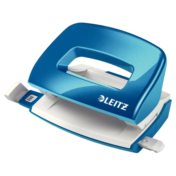 Perforator metalic, LEITZ WOW Mini NeXXt 5060, 10 coli, ALEGE CULOAREA: Albastru - 2Papet