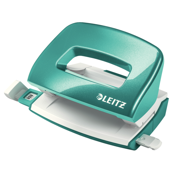 Perforator metalic, LEITZ WOW Mini NeXXt 5060, 10 coli, ALEGE CULOAREA: Turcoaz - 2Papet