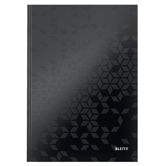 Caiet A4 dictando cu coperta carton, 80 file, 90g/mp, LEITZ WOW, ALEGE CULOAREA: Negru - 2Papet