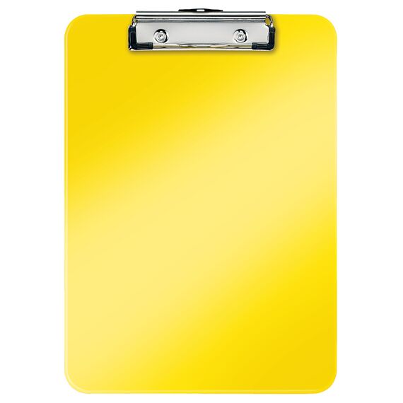 Clipboard simplu plastifiat, A4, LEITZ WOW, ALEGE CULOAREA: Galben - 2Papet