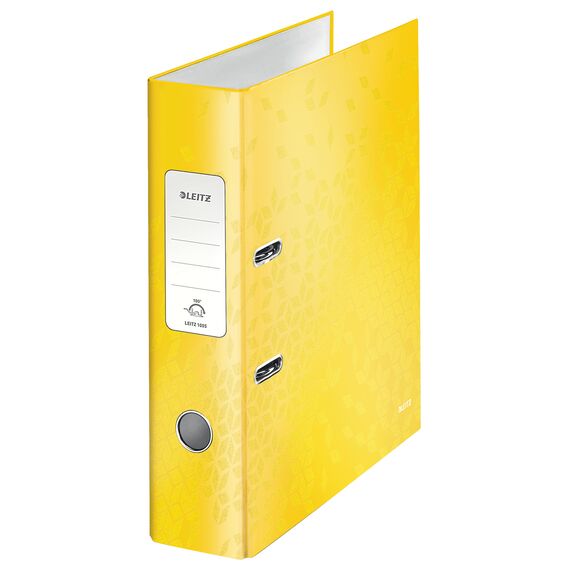 Biblioraft plastifiat 8cm, deschidere 180 grade, LEITZ WOW, ALEGE CULOAREA: Galben - 2Papet
