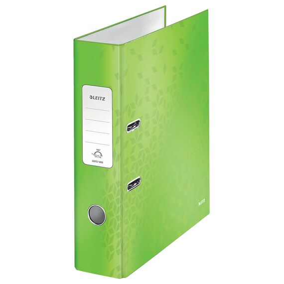 Biblioraft plastifiat 8cm, deschidere 180 grade, LEITZ WOW, ALEGE CULOAREA: Verde - 2Papet