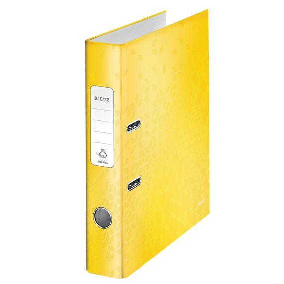 Biblioraft plastifiat 5.2 cm, deschidere 180 grade, LEITZ WOW, ALEGE CULOAREA: Galben - 2Papet