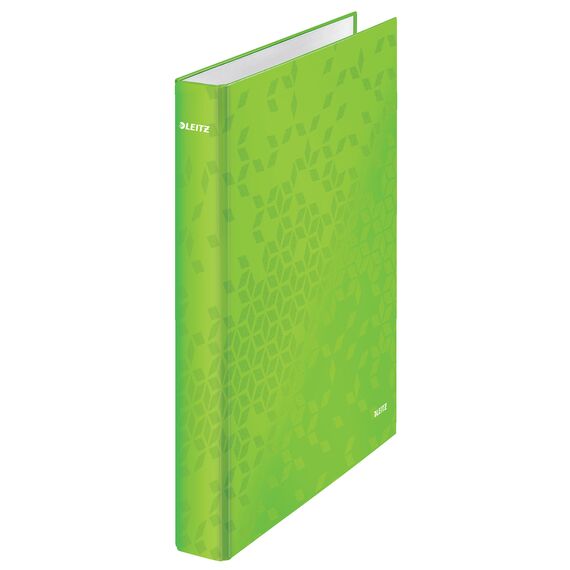 Caiet mecanic A4 cu 4 inele, 25 mm, LEITZ WOW Metalizat, ALEGE CULOAREA: Verde - 3Papet