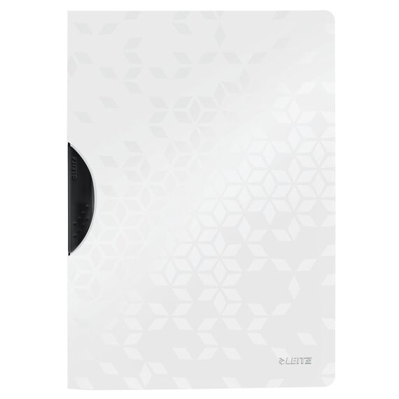 Dosar plastic A4 cu clema pivotanta, LEITZ WOW, ALEGE CULOAREA: Alb - 2Papet
