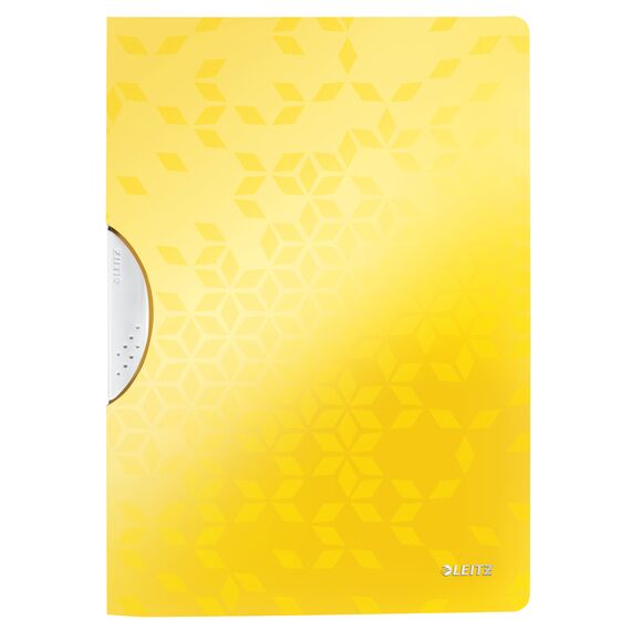 Dosar plastic A4 cu clema pivotanta, LEITZ WOW, ALEGE CULOAREA: Galben - 2Papet