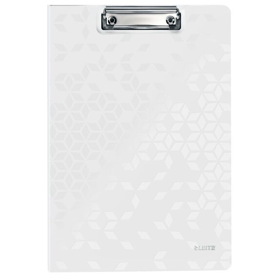 Clipboard dublu plastifiat cu buzunar, A4, LEITZ WOW, ALEGE CULOAREA: Alb - 2Papet