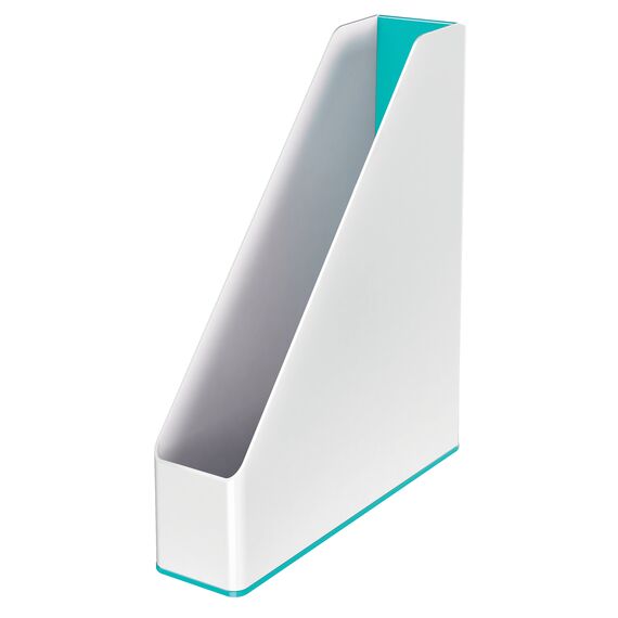 Suport vertical A4 din plastic, doua culori, LEITZ WOW, ALEGE CULOAREA: Turcoaz - 2Papet