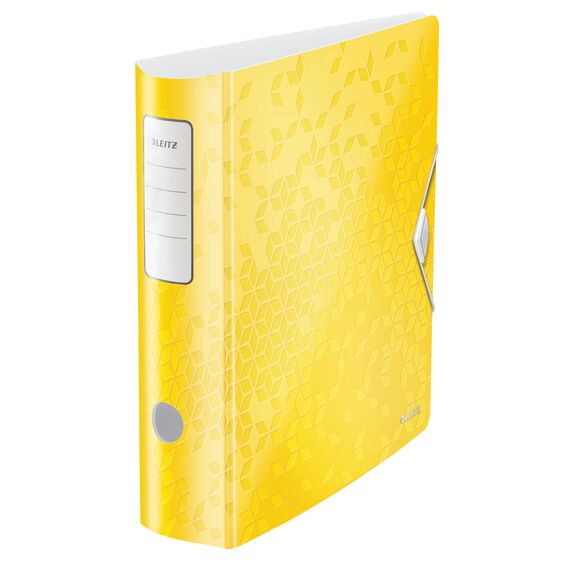 Biblioraft plastifiat 8.2cm, deschidere 180 grade, LEITZ WOW Active, ALEGE CULOAREA: Galben - 2Papet