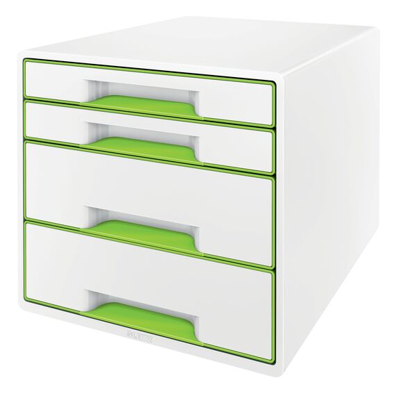 Suport documente birou 4 sertare, LEITZ WOW Click&Store, ALEGE CULOAREA: Verde - 2Papet